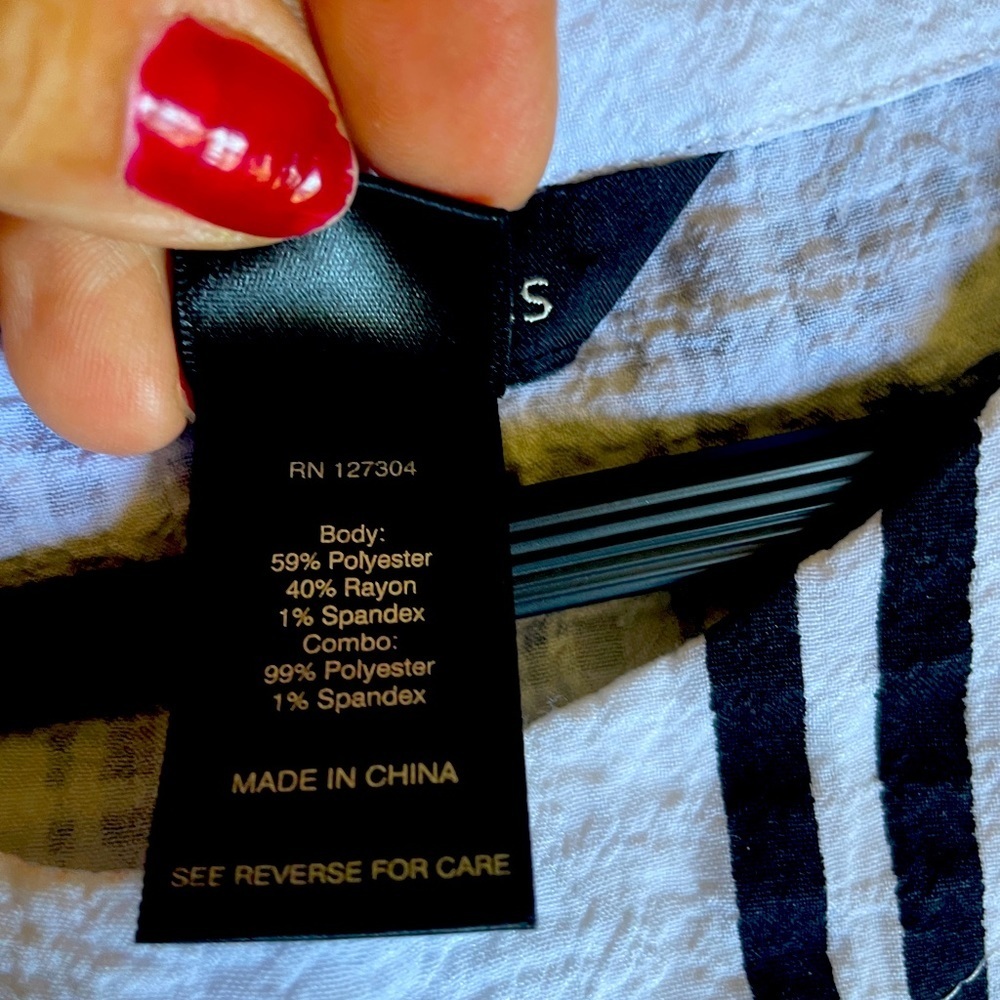 Ali Miles Moonlight Mixed Pattern Checked Top - image 4